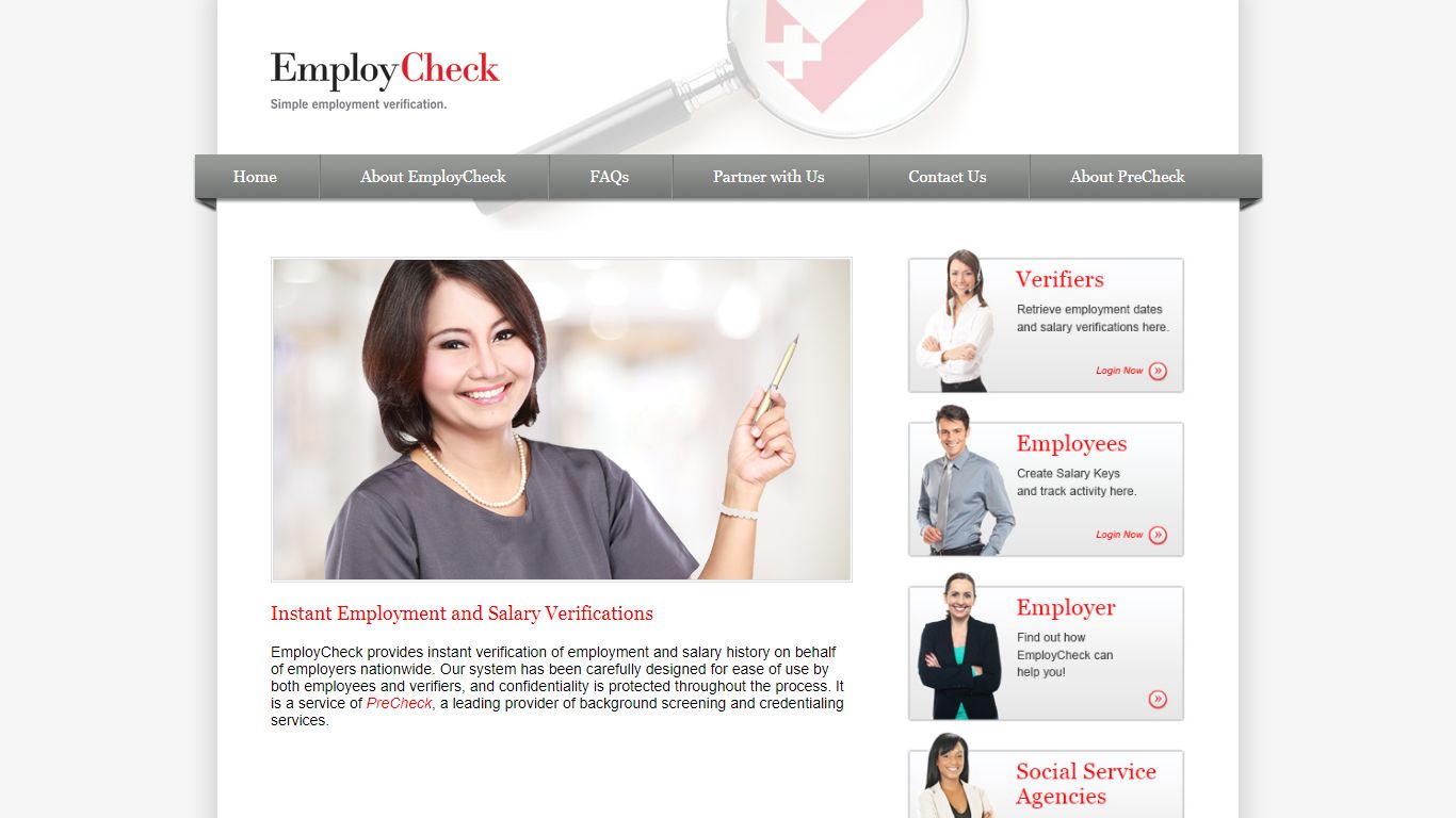 EmployCheck - Online Employment Verification and Salary Information ...