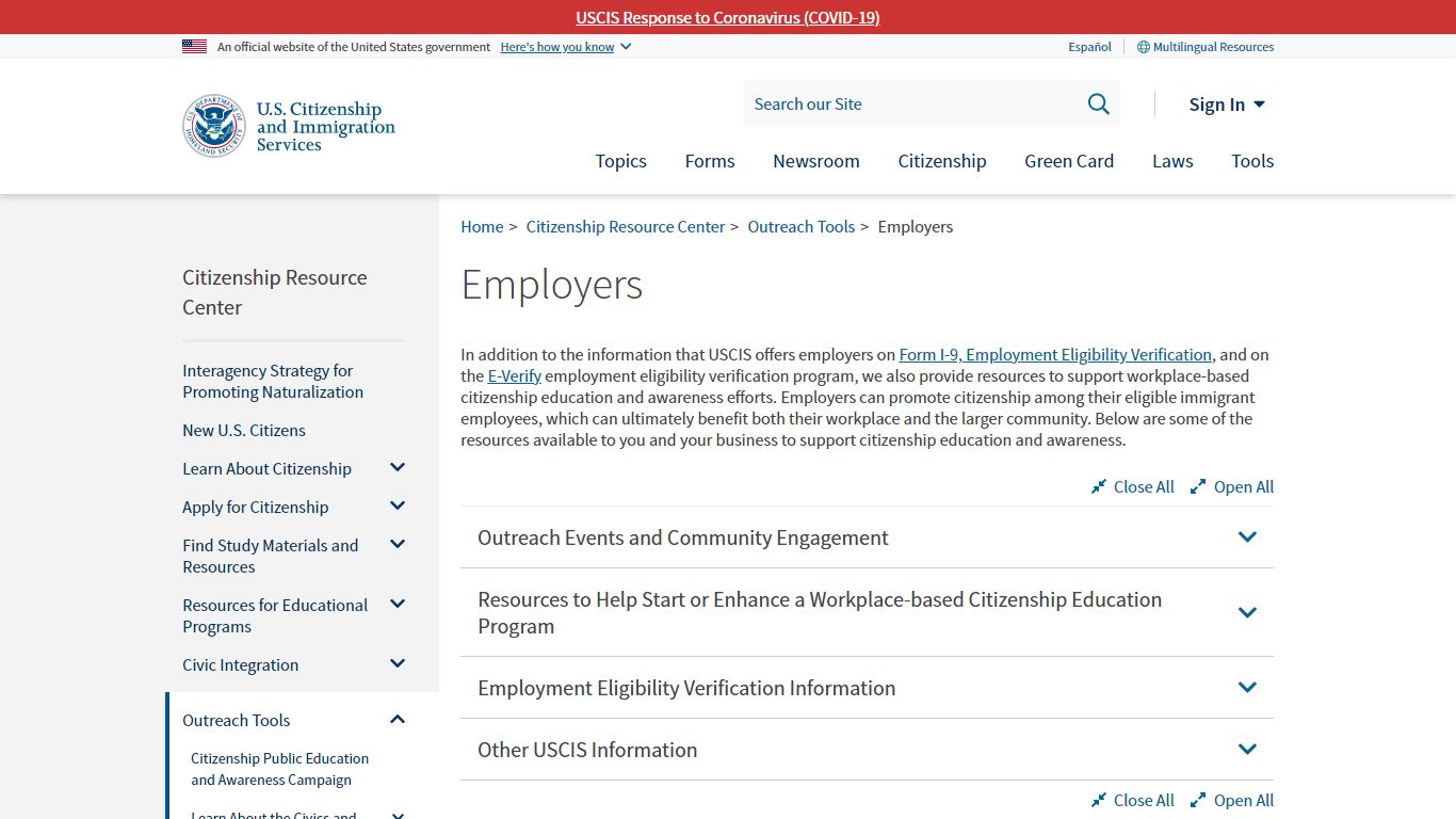 Employers | USCIS